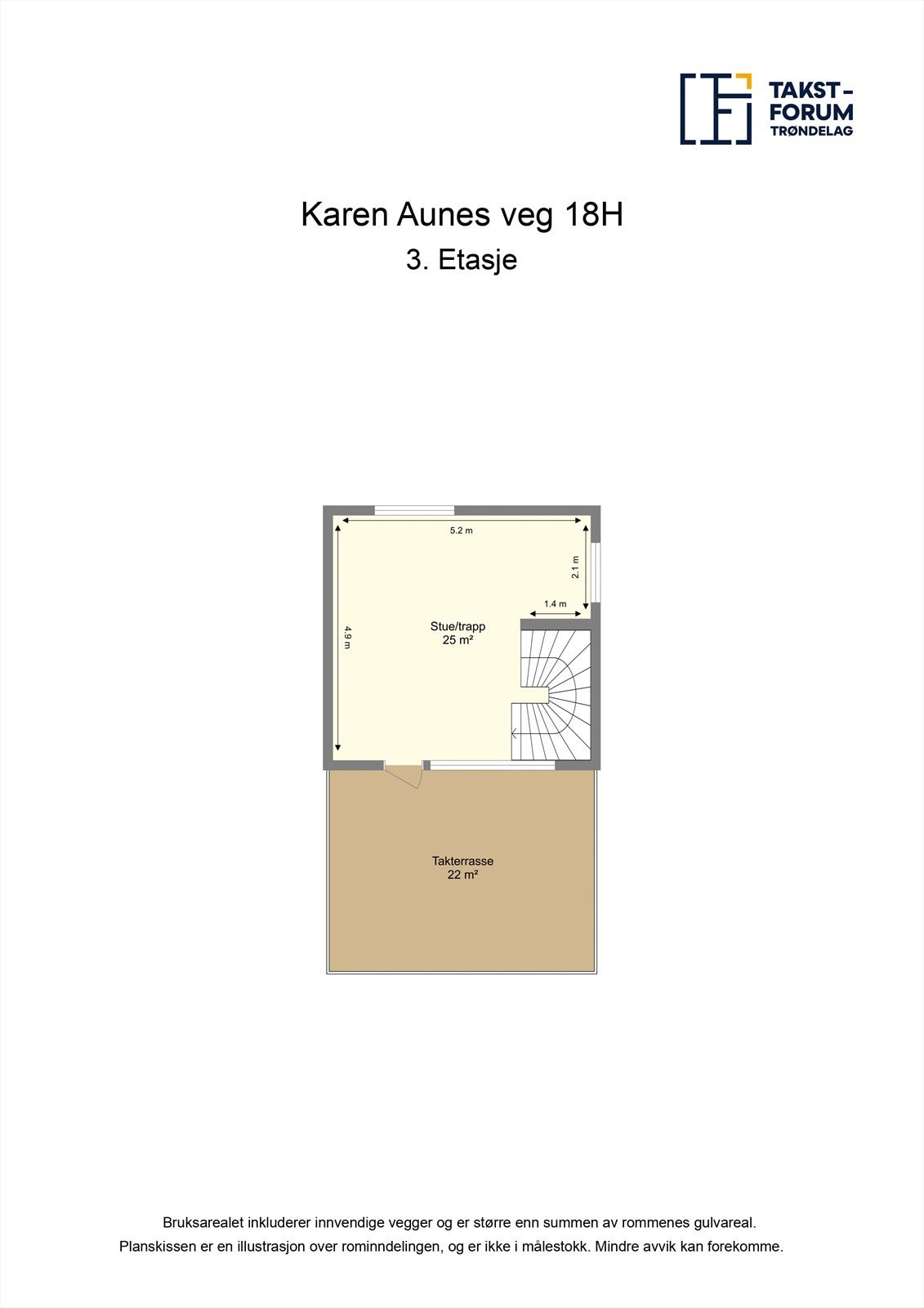 Plantegning 3. etasje. Galleribilde