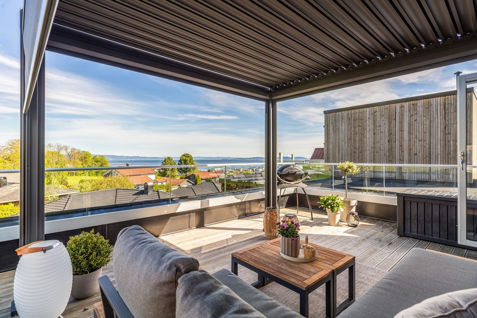 Her har man sol ettermiddag/kveld. Galleribilde