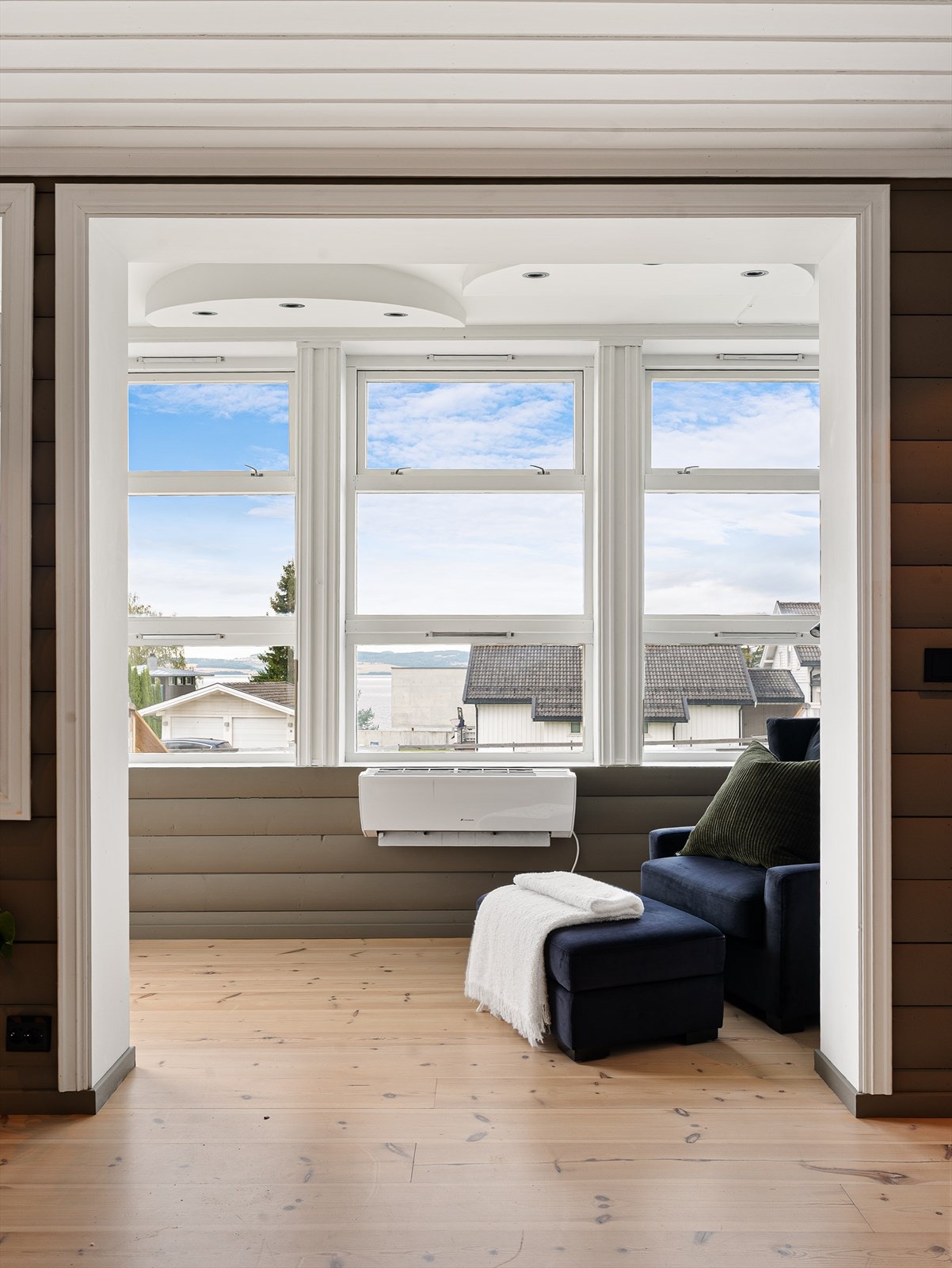 Varmepumpe installert for godt inneklima året rundt. Galleribilde