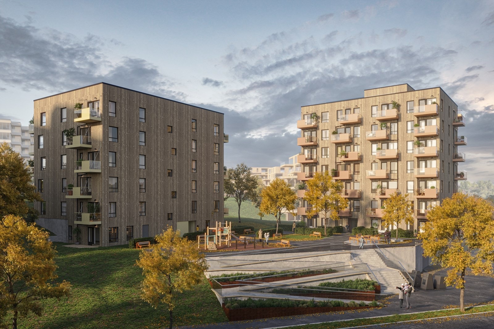 Sole 360 ligger i frodige og grønne omgivelser en kort spasertur unna Vestby sentrum og rett ved marka. Fellesområdene er parkmessig opparbeidet med blant annet Tuftepark, petanquebane og utendørs padel. Kort vei til barnehager, skole og idrettsanlegg. Galleribilde