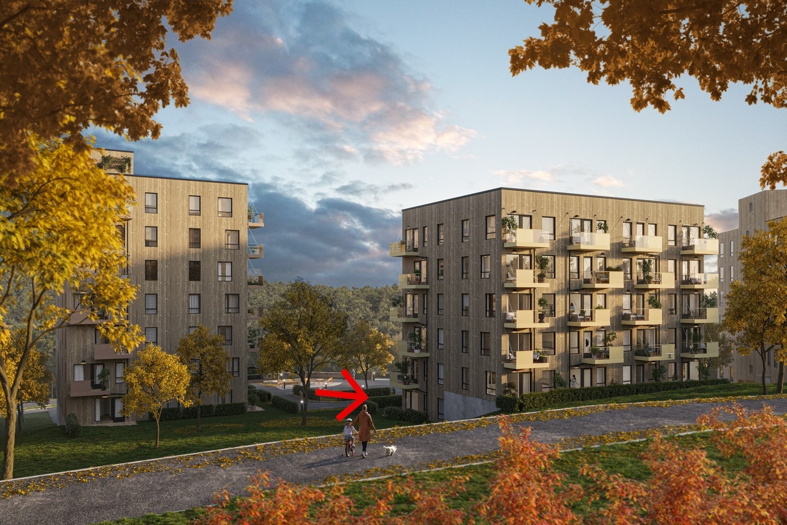 Vestby/Sole: Salg av kontraktsdisposisjon: 3-roms eierleilighet med stor markterrasse. Garasje med elbillader. Galleribilde