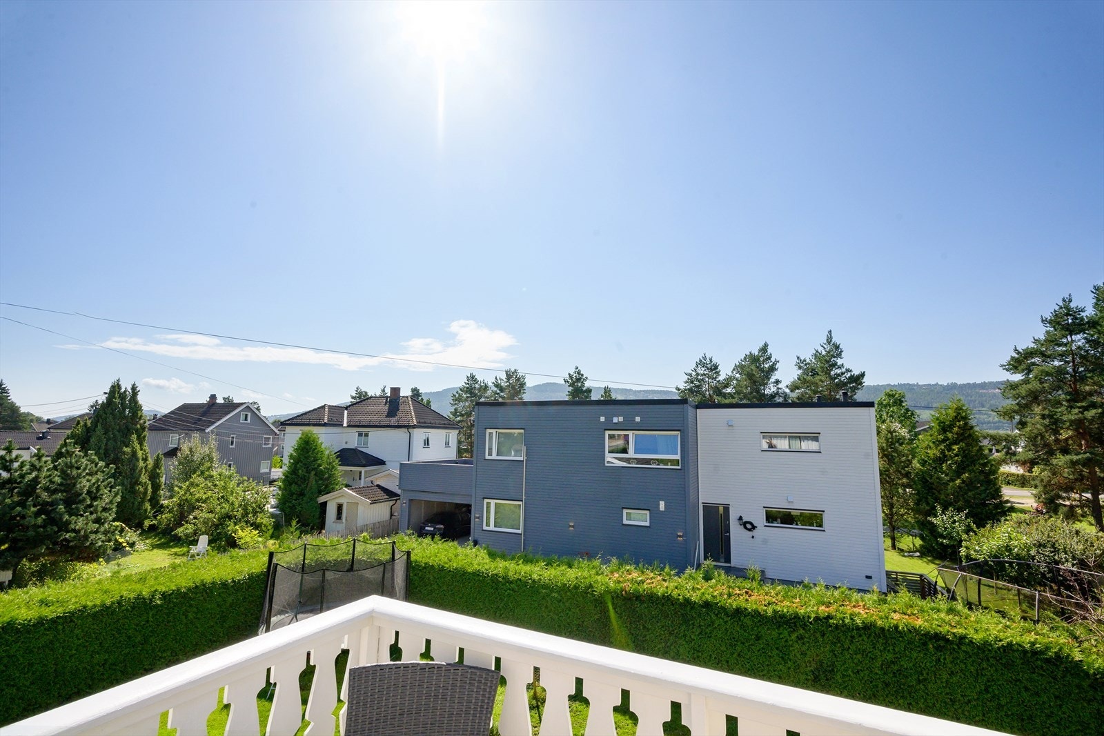 Hyggelig utsyn mot felles grøntarealer. Galleribilde