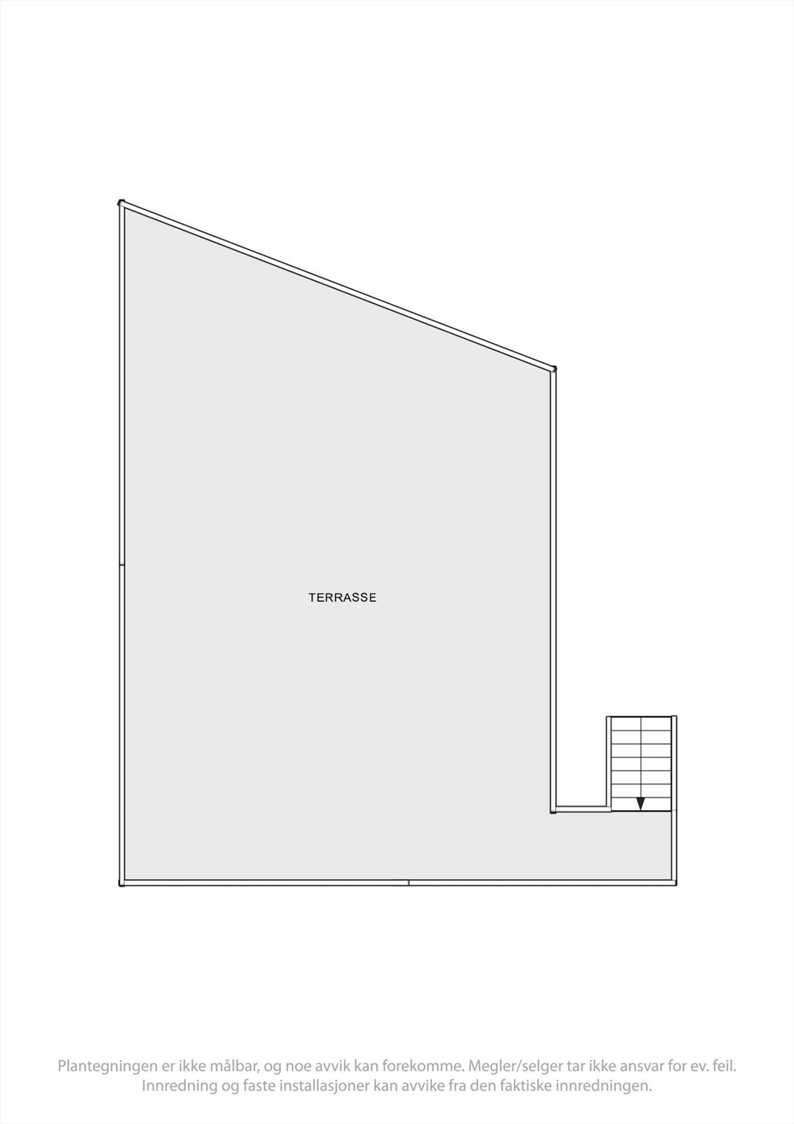 Plantegning takterrasse. Galleribilde