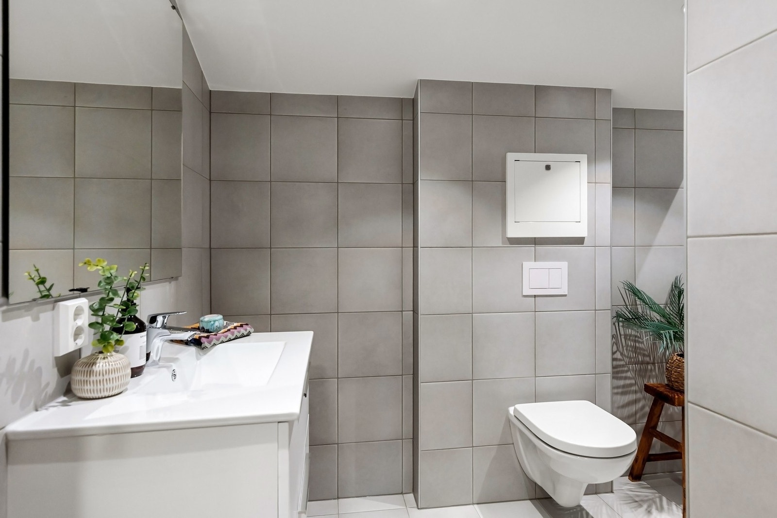 Badet har balansert ventilasjon og er bygget i henhold til dagens krav med dokumentert membranløsning osv. Galleribilde