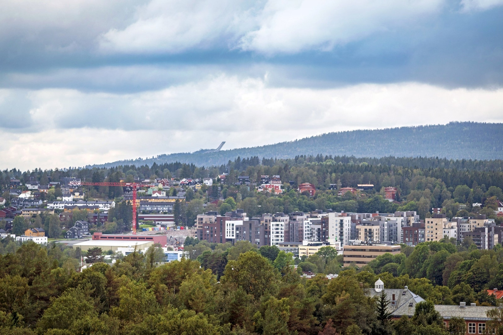 Fabelaktig utsikt mot Holmenkollen i vest Galleribilde