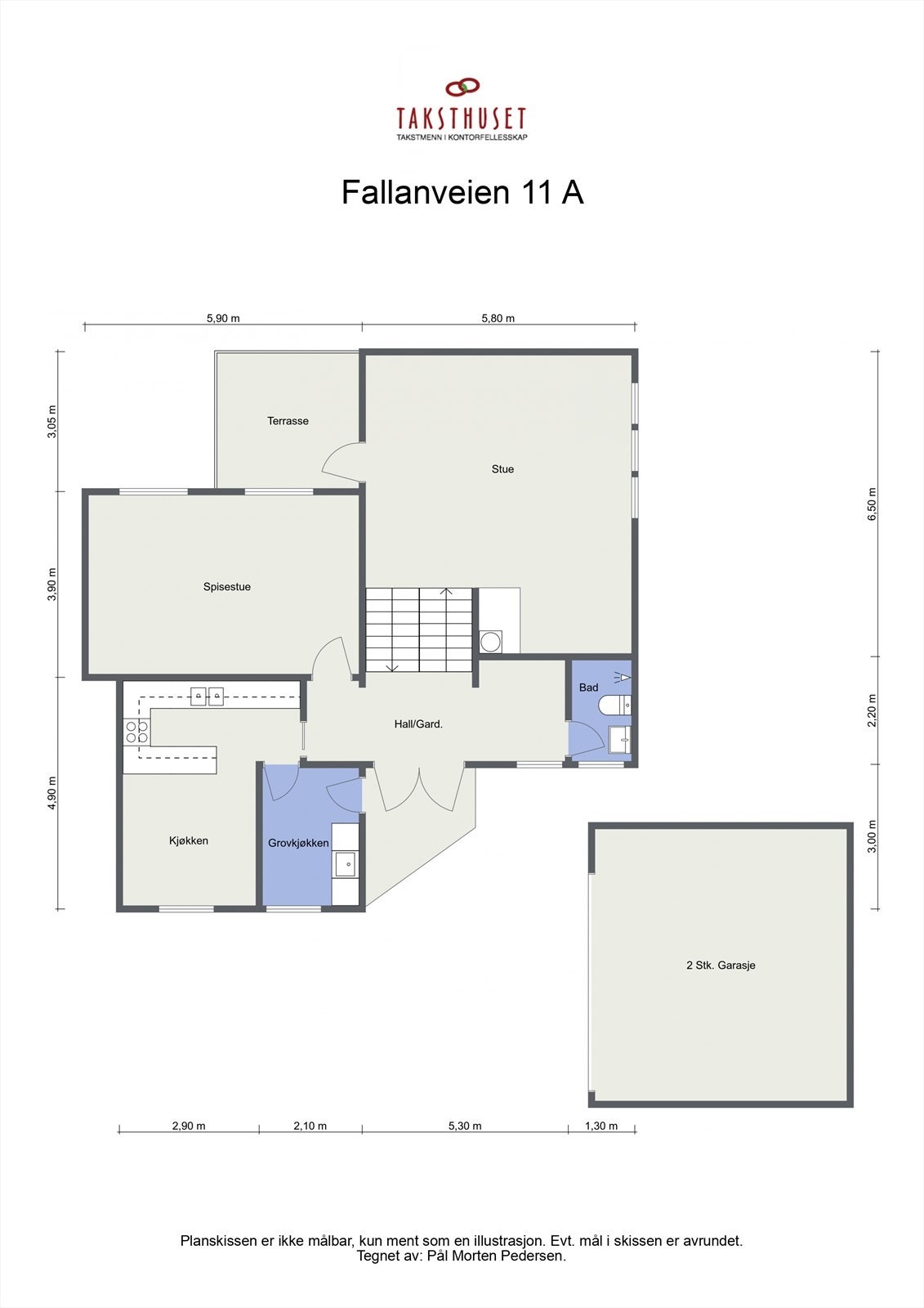 Planskisse - 1. etasje Galleribilde