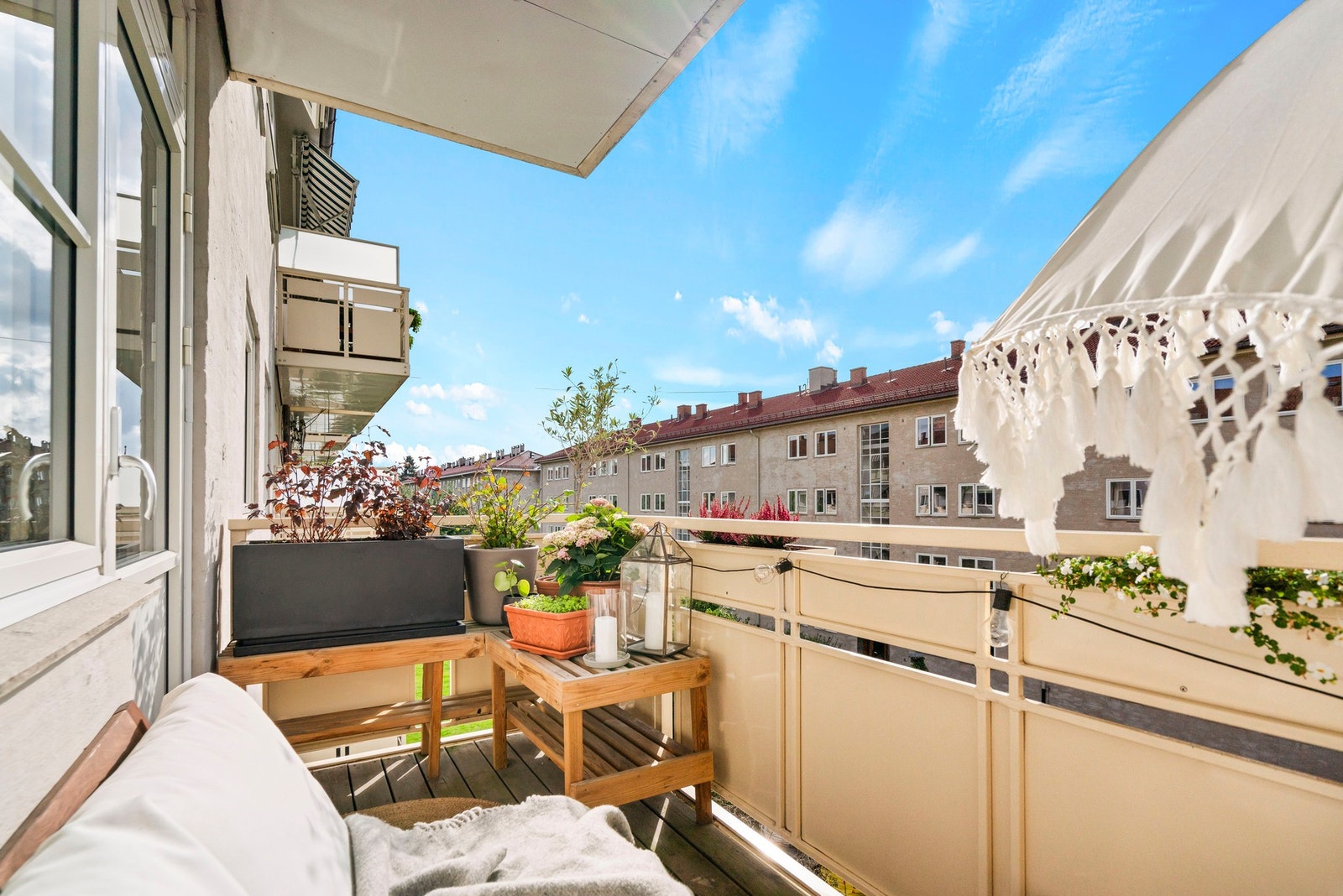 Det er tillatt med gassgrill eller elektrisk grill. Galleribilde