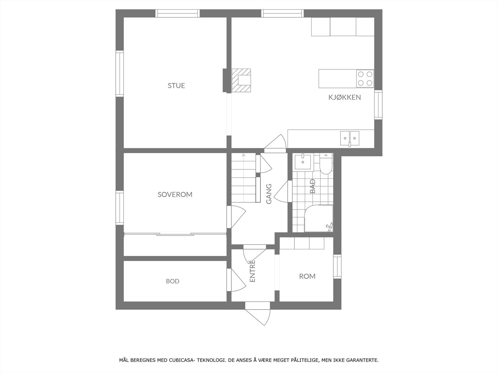 Plantegning 1.etasje Galleribilde