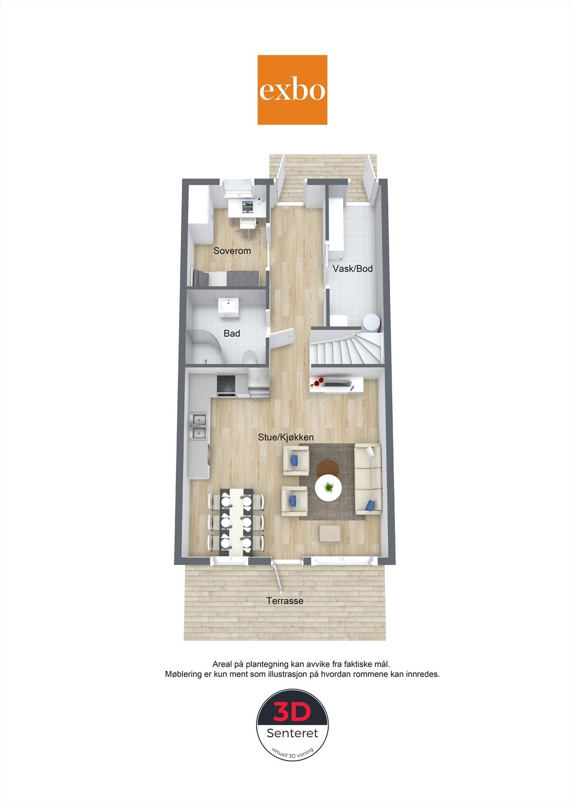 Plantegning 1.etg Galleribilde