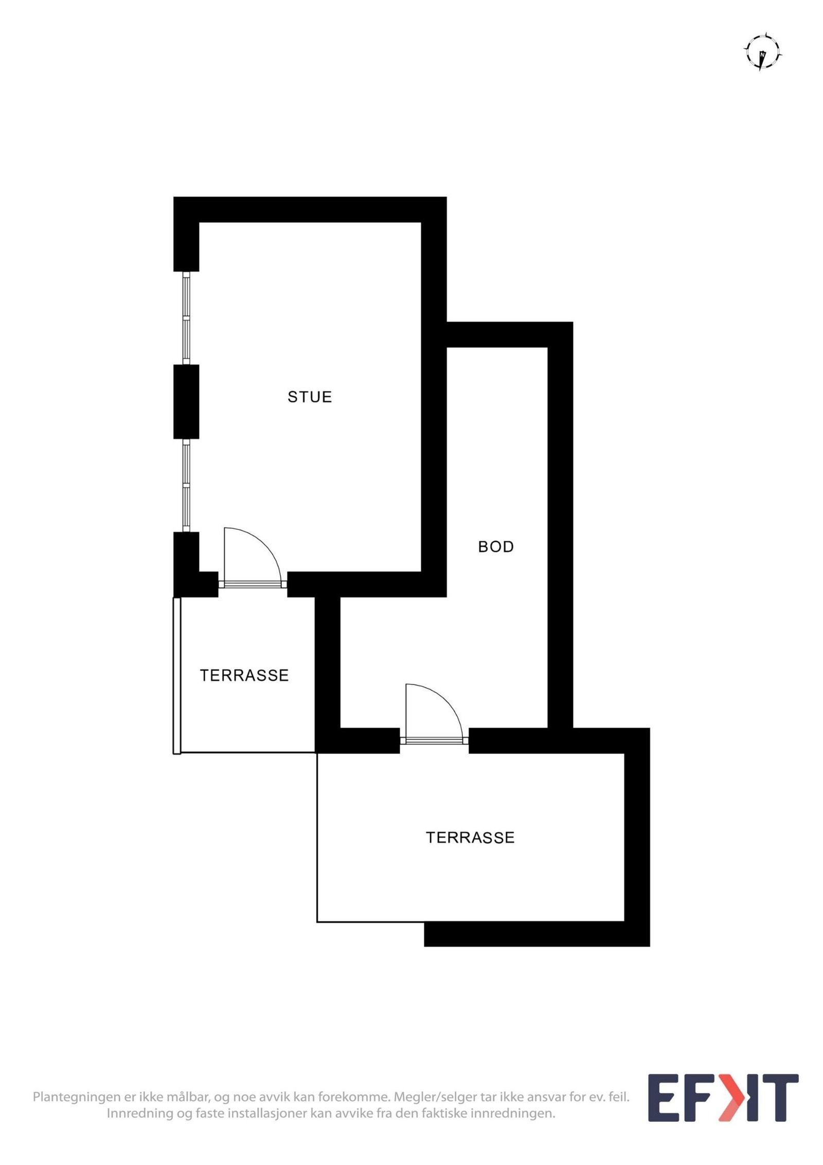 Plantegning anneks. Galleribilde