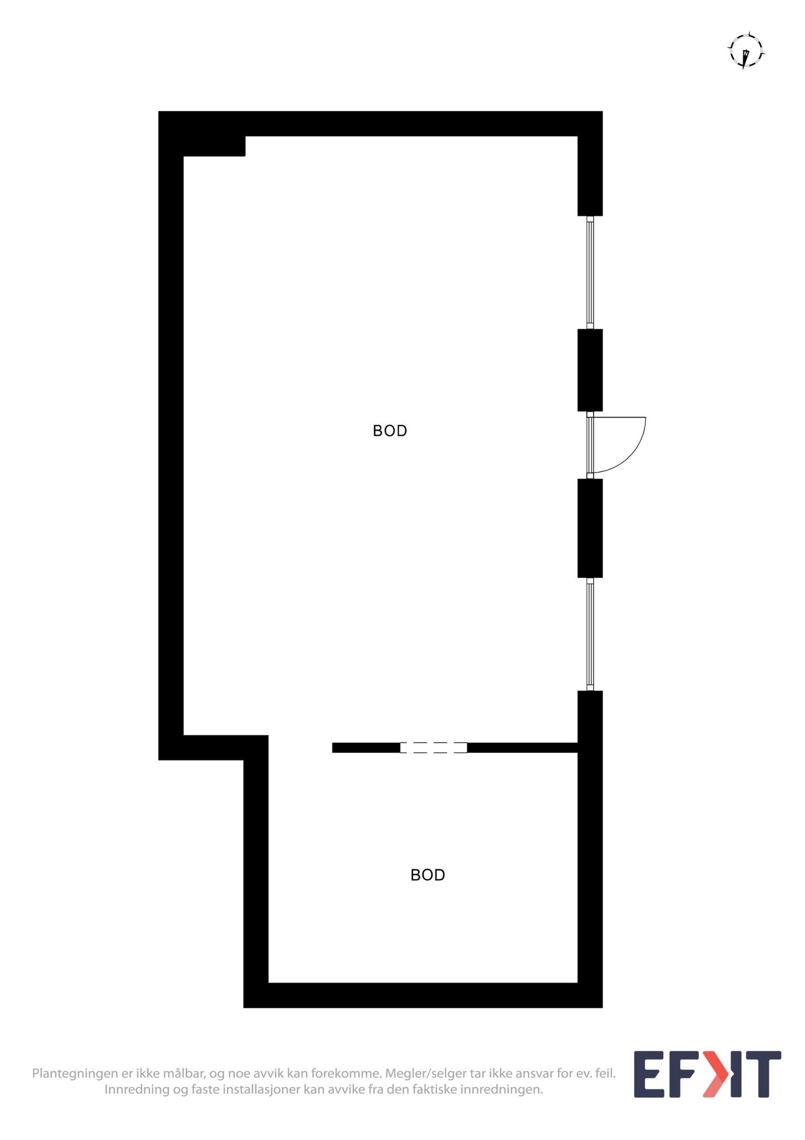 Plantegning kjeller. Galleribilde