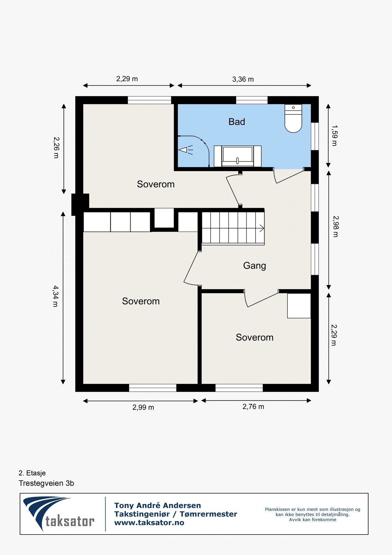 Plantegning 2. etasje Galleribilde
