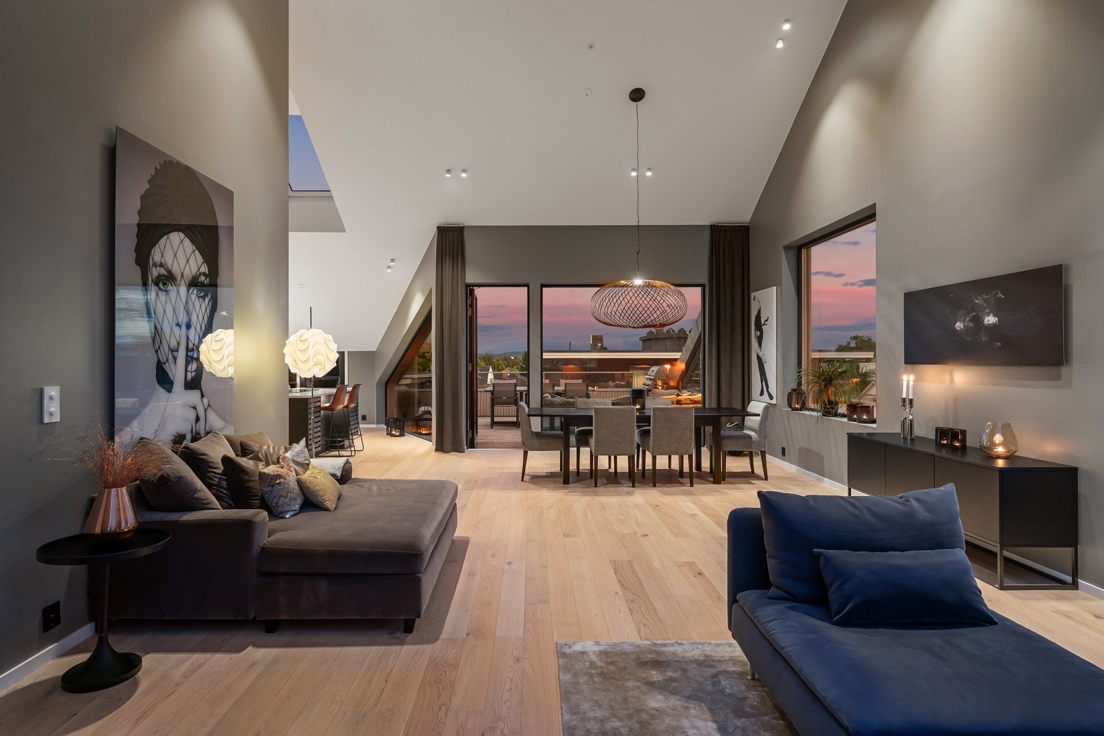 Kveldsstemning Galleribilde