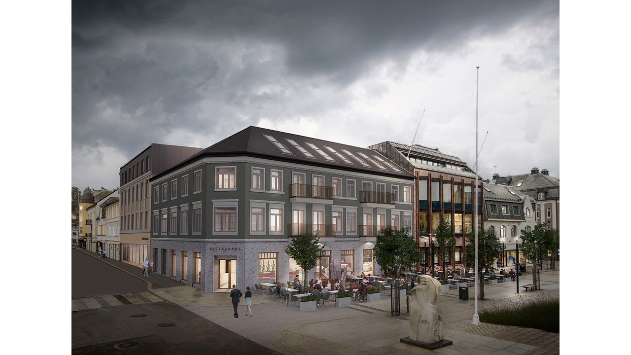 Illustrasjonsbilde sett fra nord-vest. Galleribilde