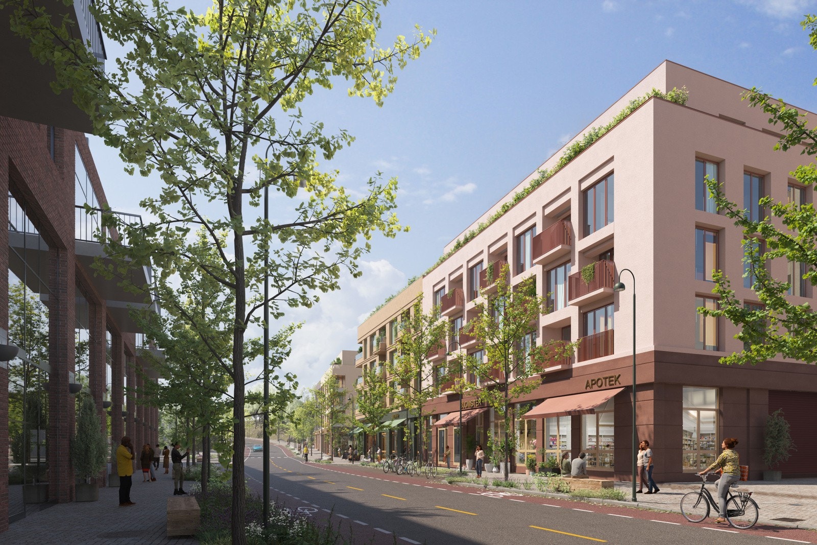 Prosjektet skal inkludere en flott park og helt nytt torg med stor Menybutikk (bildet lånt med tillatelse fra Røisland). Galleribilde