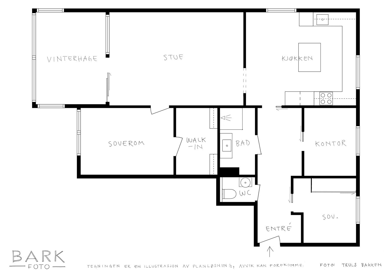 Plantegning 9.etasje Galleribilde