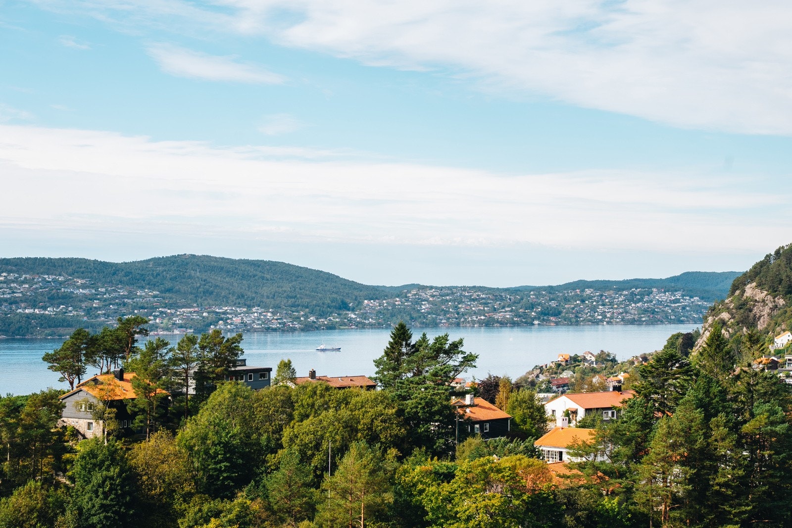 Fra 9.etasje har du orkesterplass til fantastisk sjøutsikt over byfjorden - mot Askøy og nærområdet - Galleribilde