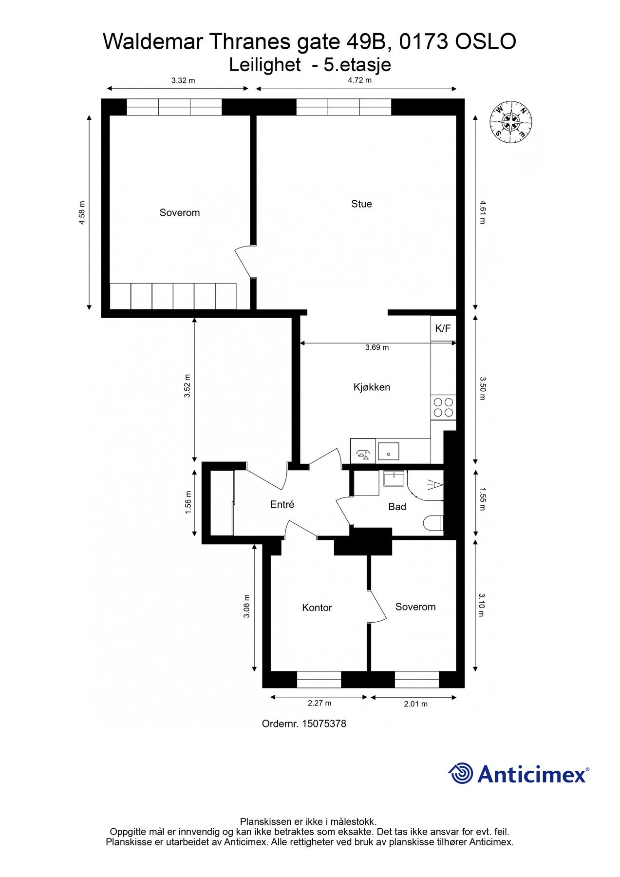 Plantegning Galleribilde