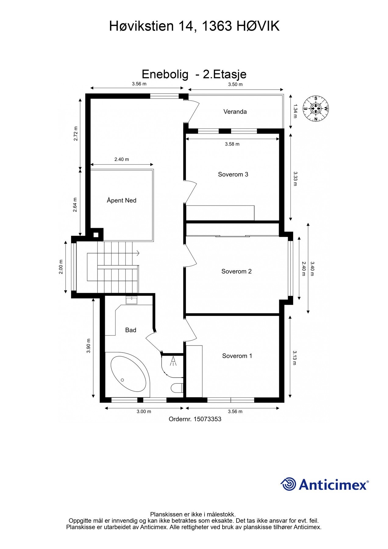 Plantegning - 2. etasje Galleribilde
