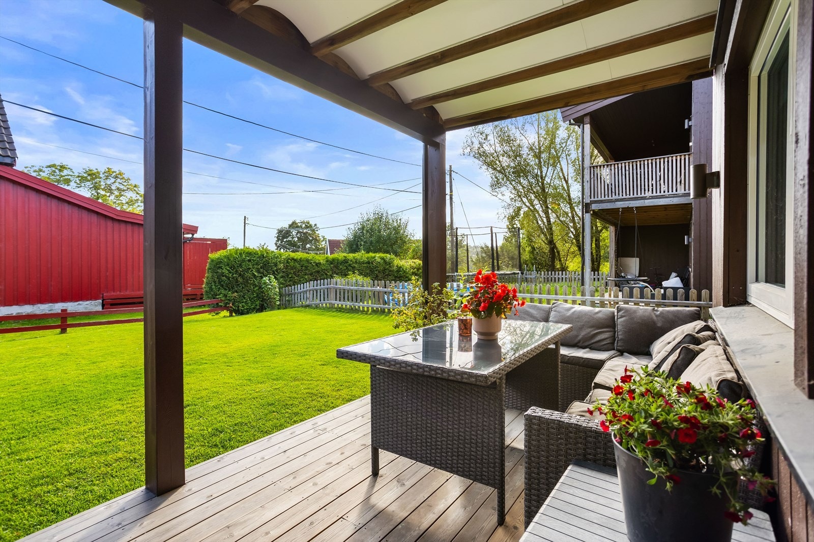 Her er det god plass til utemøbler. Galleribilde