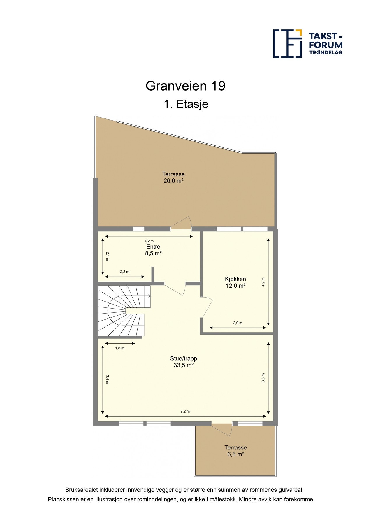 Plantegning 1.etasje Galleribilde