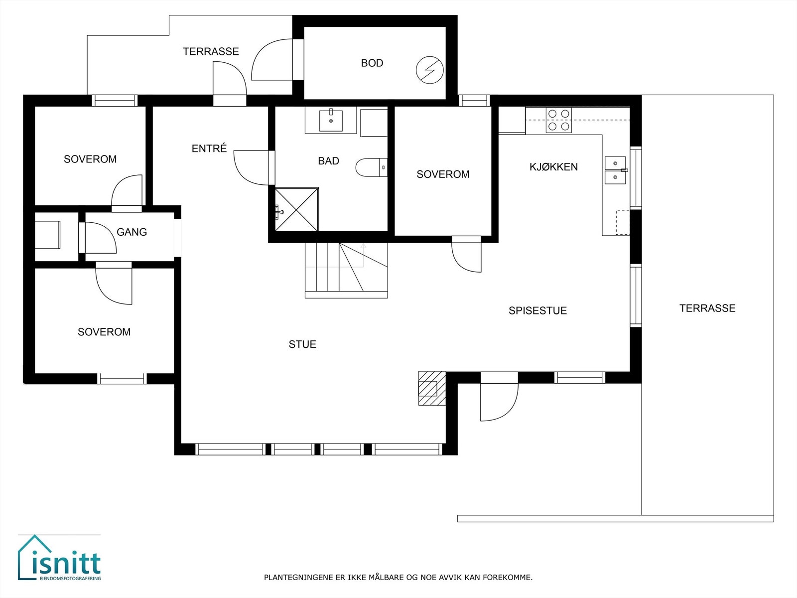 Plantegning 1. etg. Galleribilde