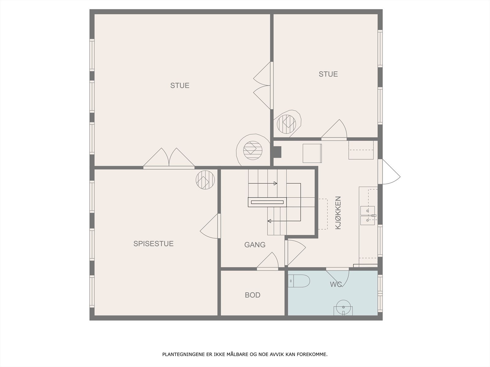 Plantegning 2. etasje Galleribilde