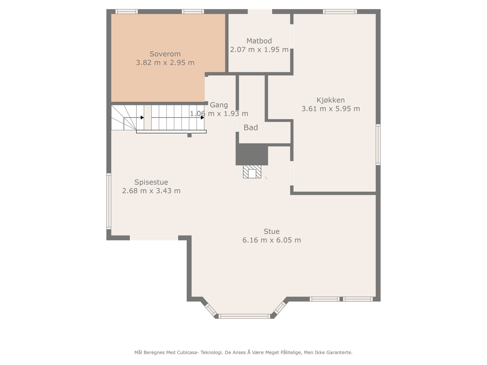 Plantegning 2. etasje Galleribilde