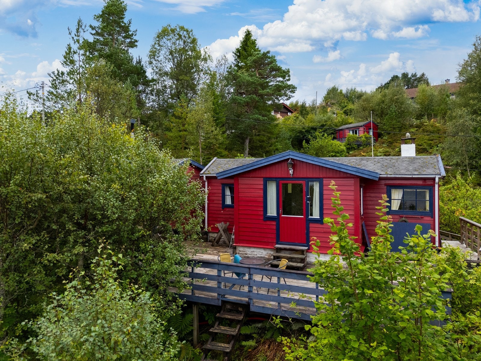 Fasadebilde av hytten Galleribilde