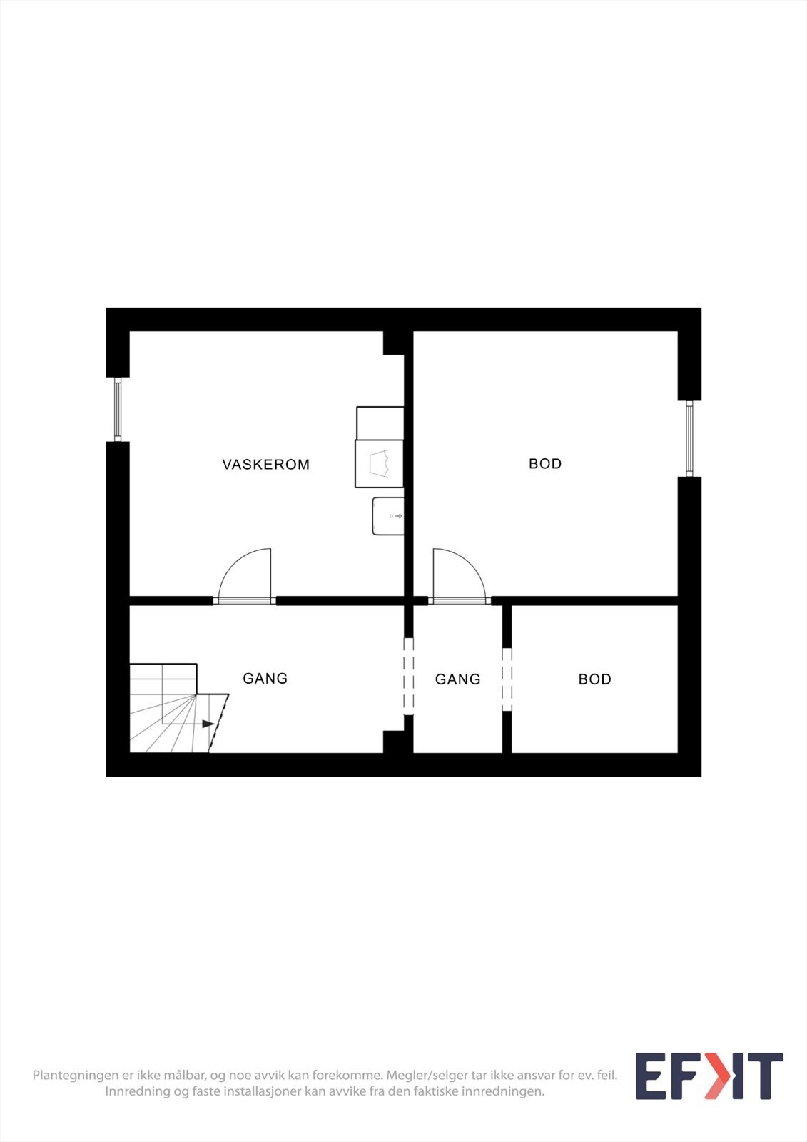 Plantegning kjeller Galleribilde