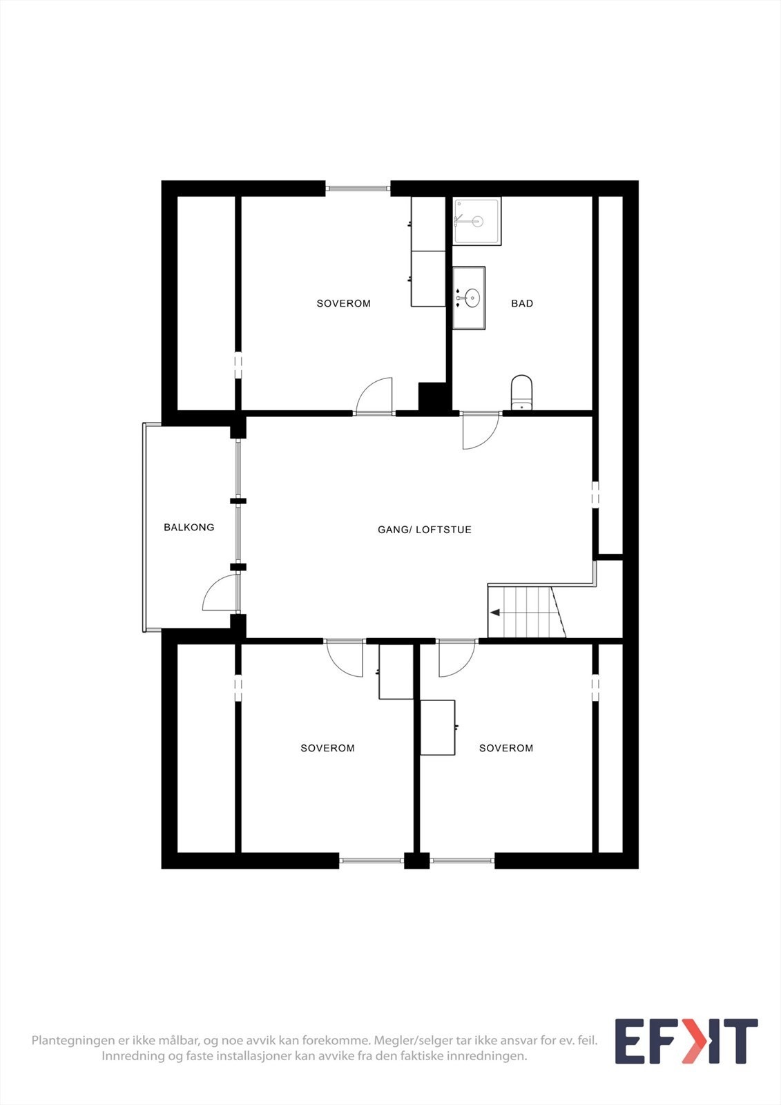 Plantegning 2. etasje Galleribilde