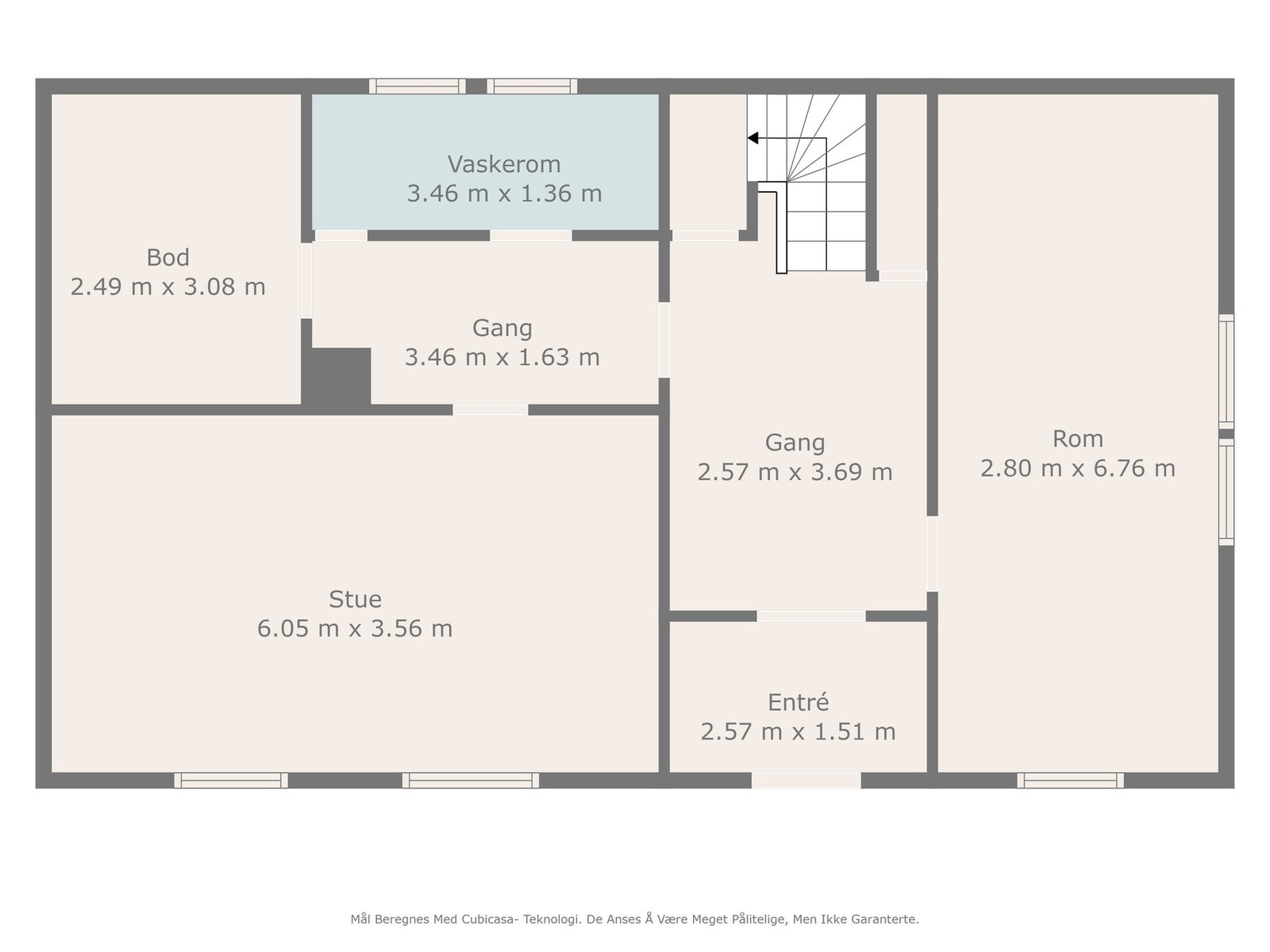 Plantegning underetasje Galleribilde
