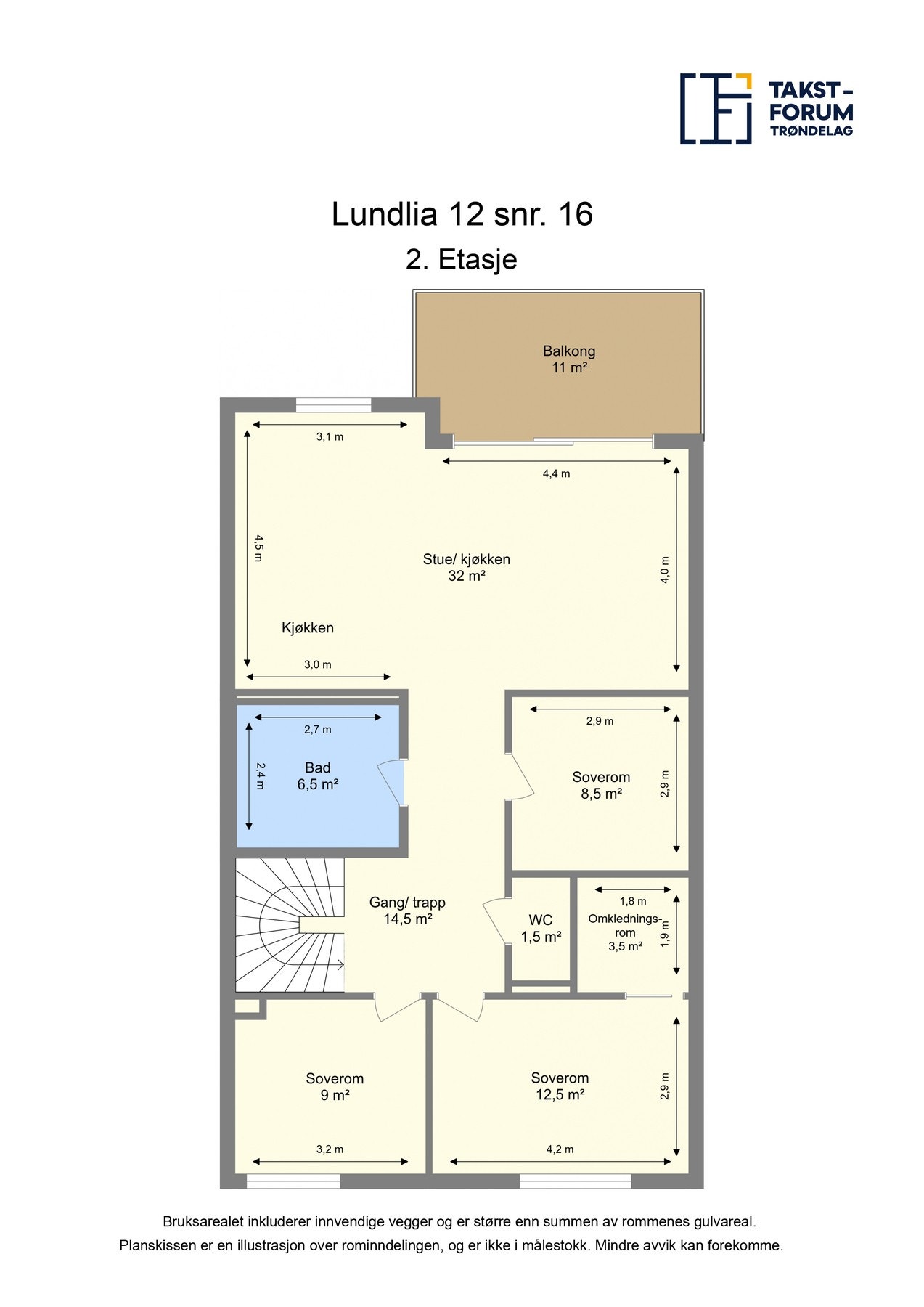 Plantegning - 2. etasje Galleribilde