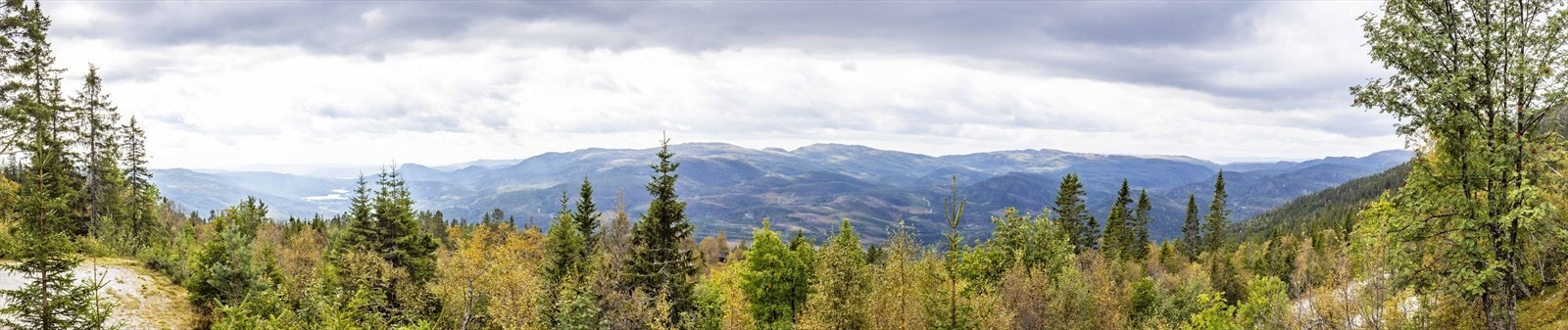 Panoramautsikt til dalen Galleribilde