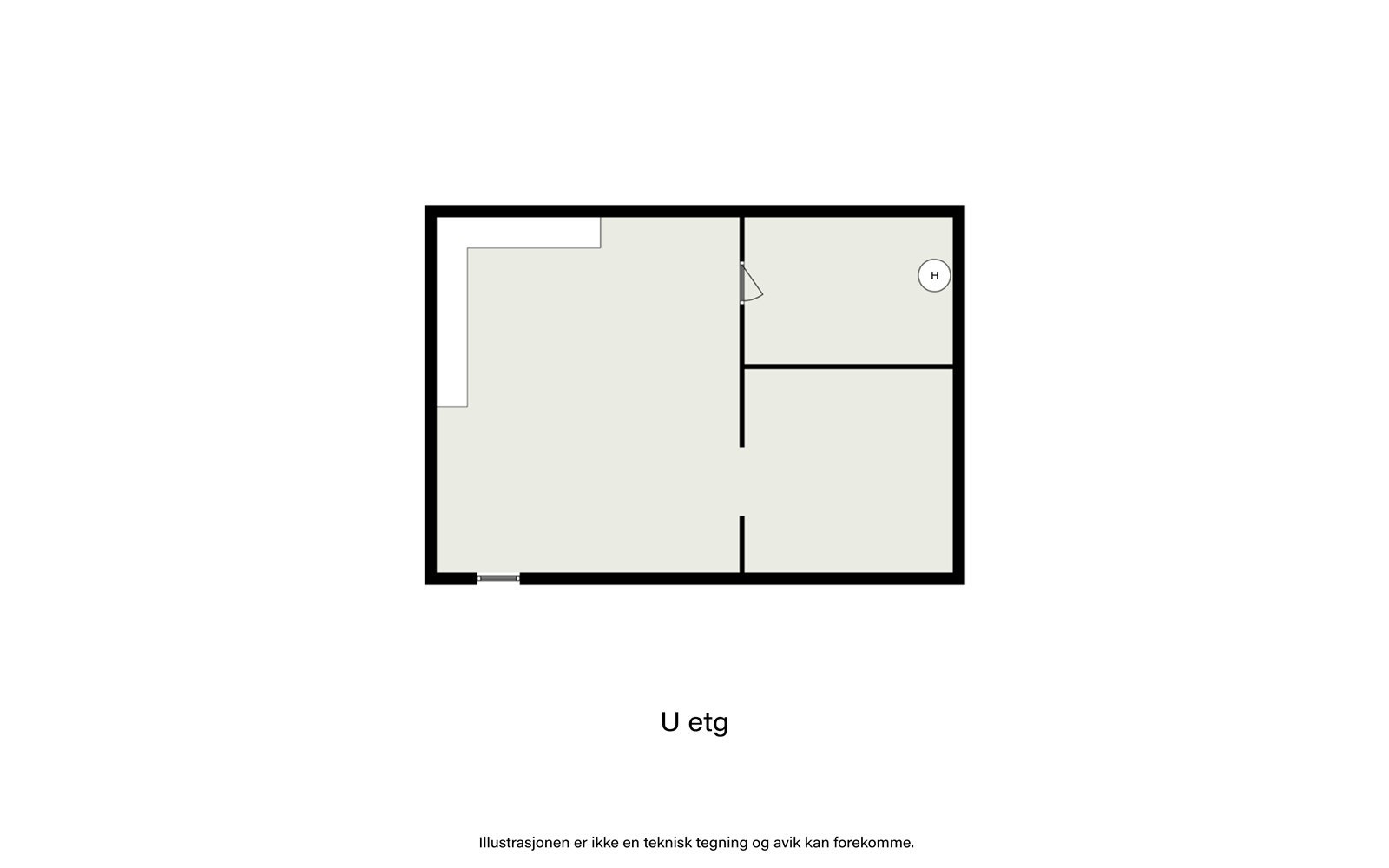 Plantegning kjeller. Galleribilde