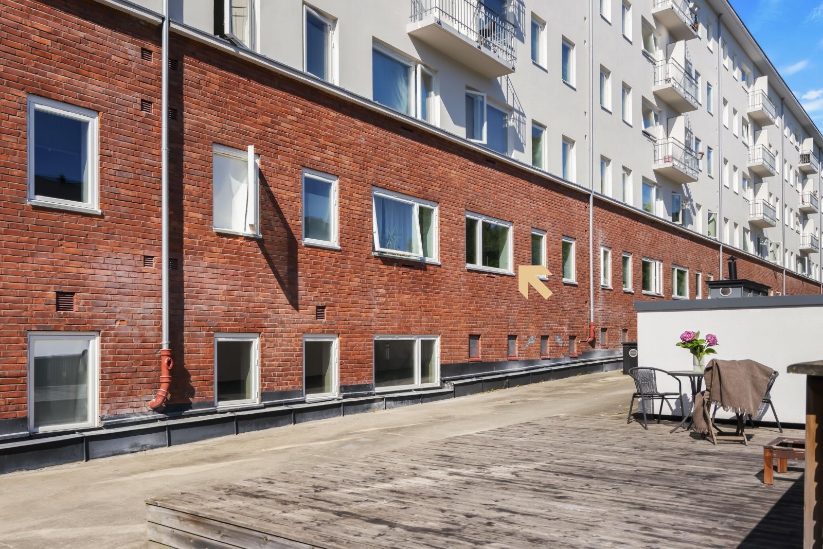 Fasade fra bakgården Galleribilde