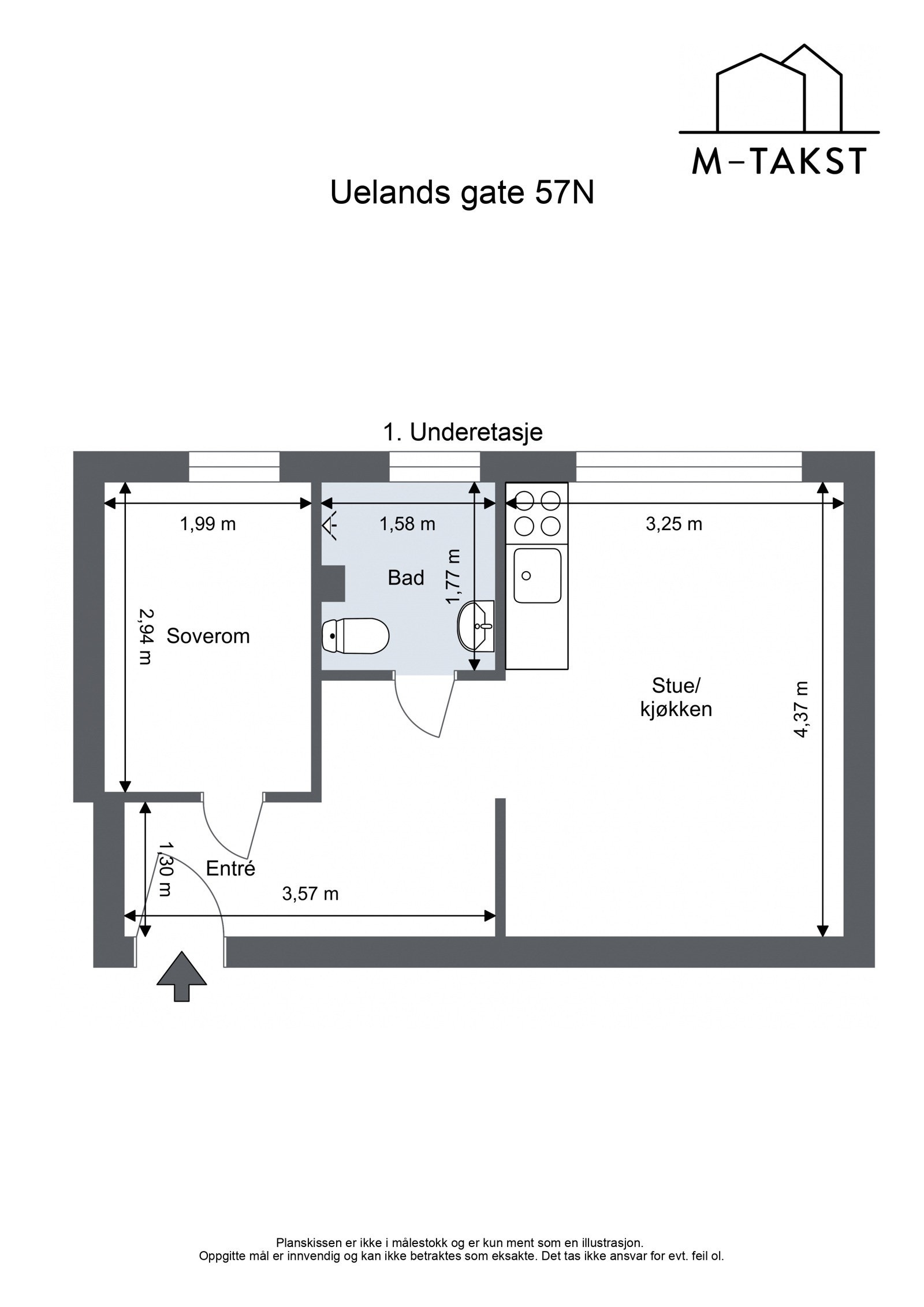 Leiligheten disponerer også 2 boder rett utenfor leiligheten på 5,2 kvm og 5,6 kvm. Galleribilde