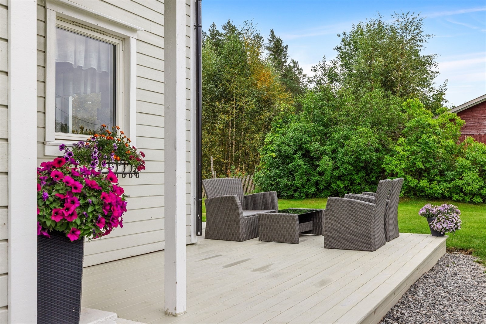 her har du en terrasse på hele 35 m². Galleribilde