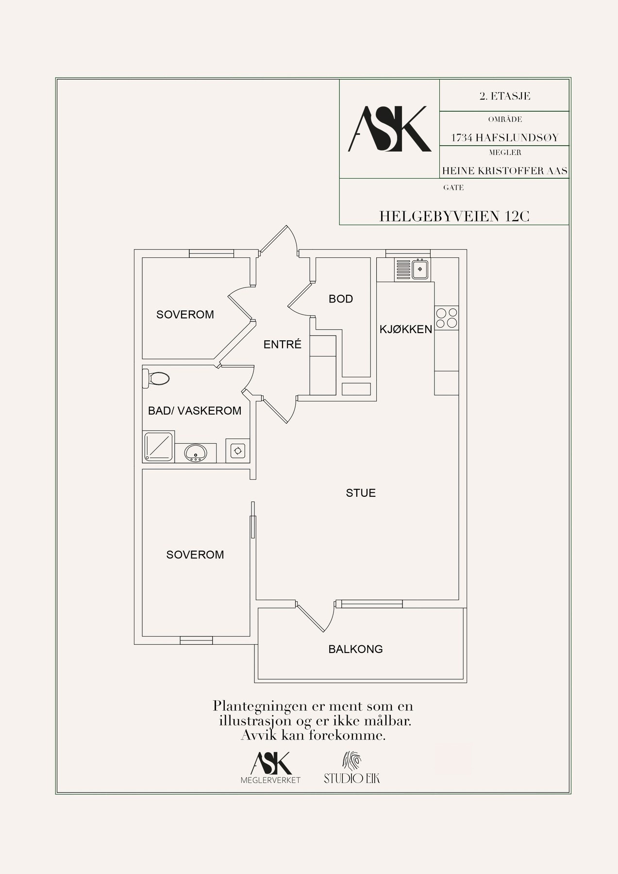 Plantegning 2. etasje. Galleribilde