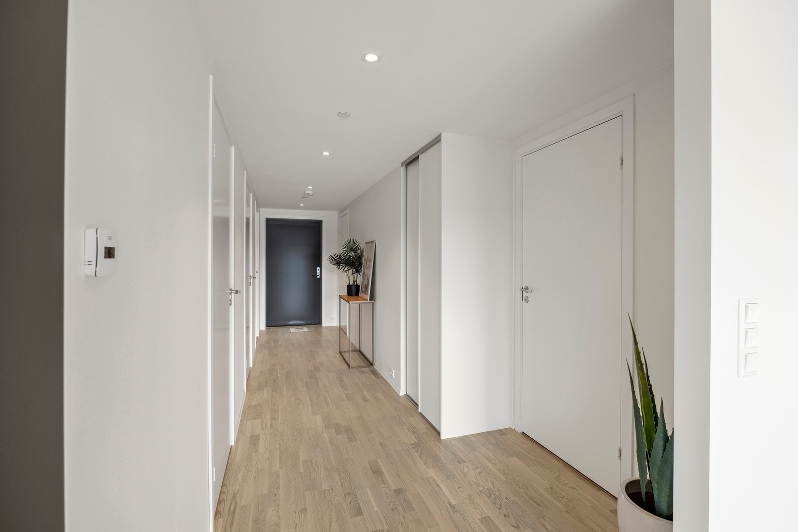 Entréen har downlights Galleribilde