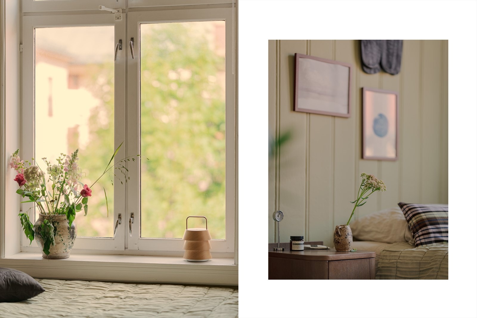 Store vindusflater slipper inn rikelig med lys og gir et flott utsyn mot grønne omgivelser utenfor. Galleribilde