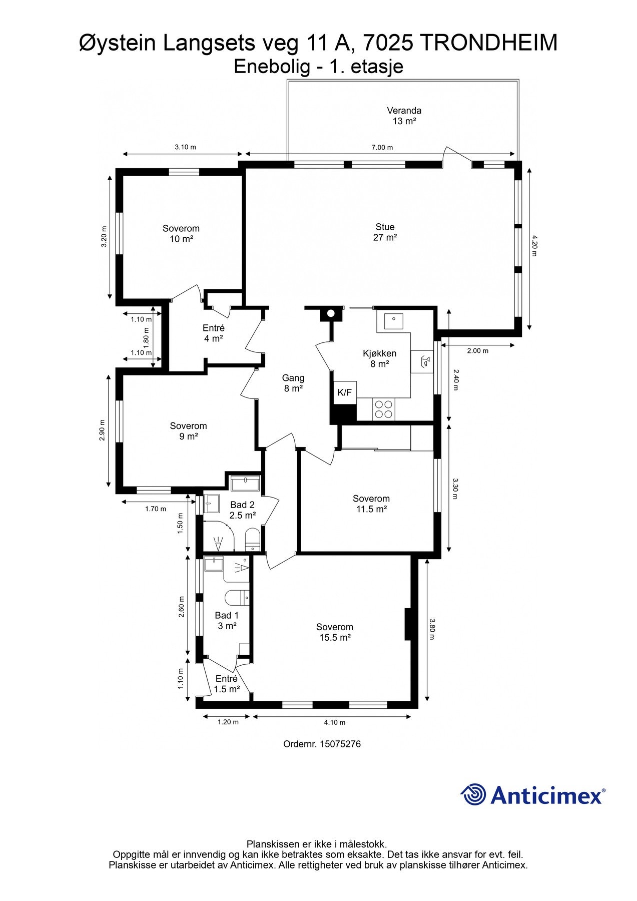 Plantegning - 1. etasje Galleribilde