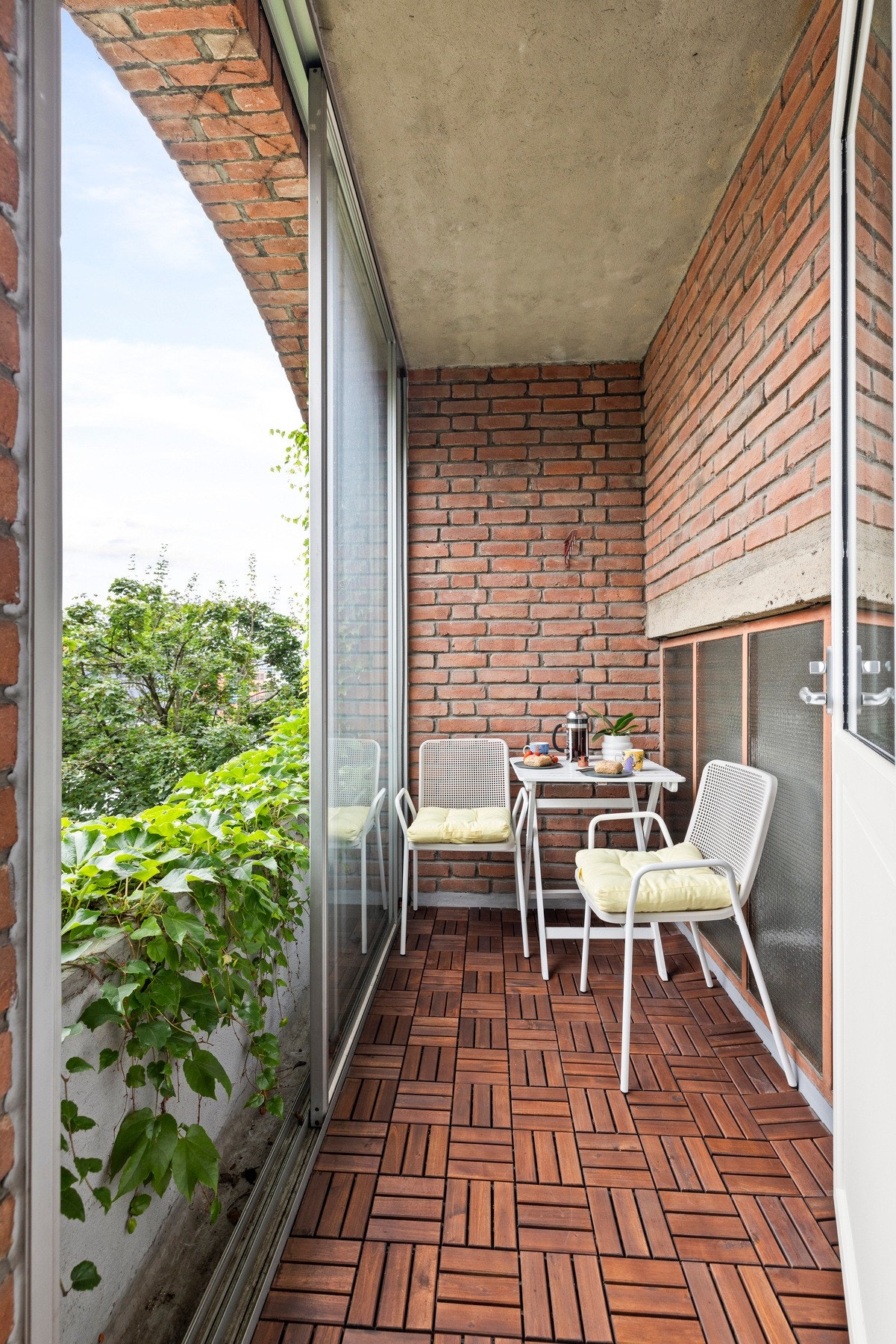 Balkongen ut fra soverommet er innglasset Galleribilde