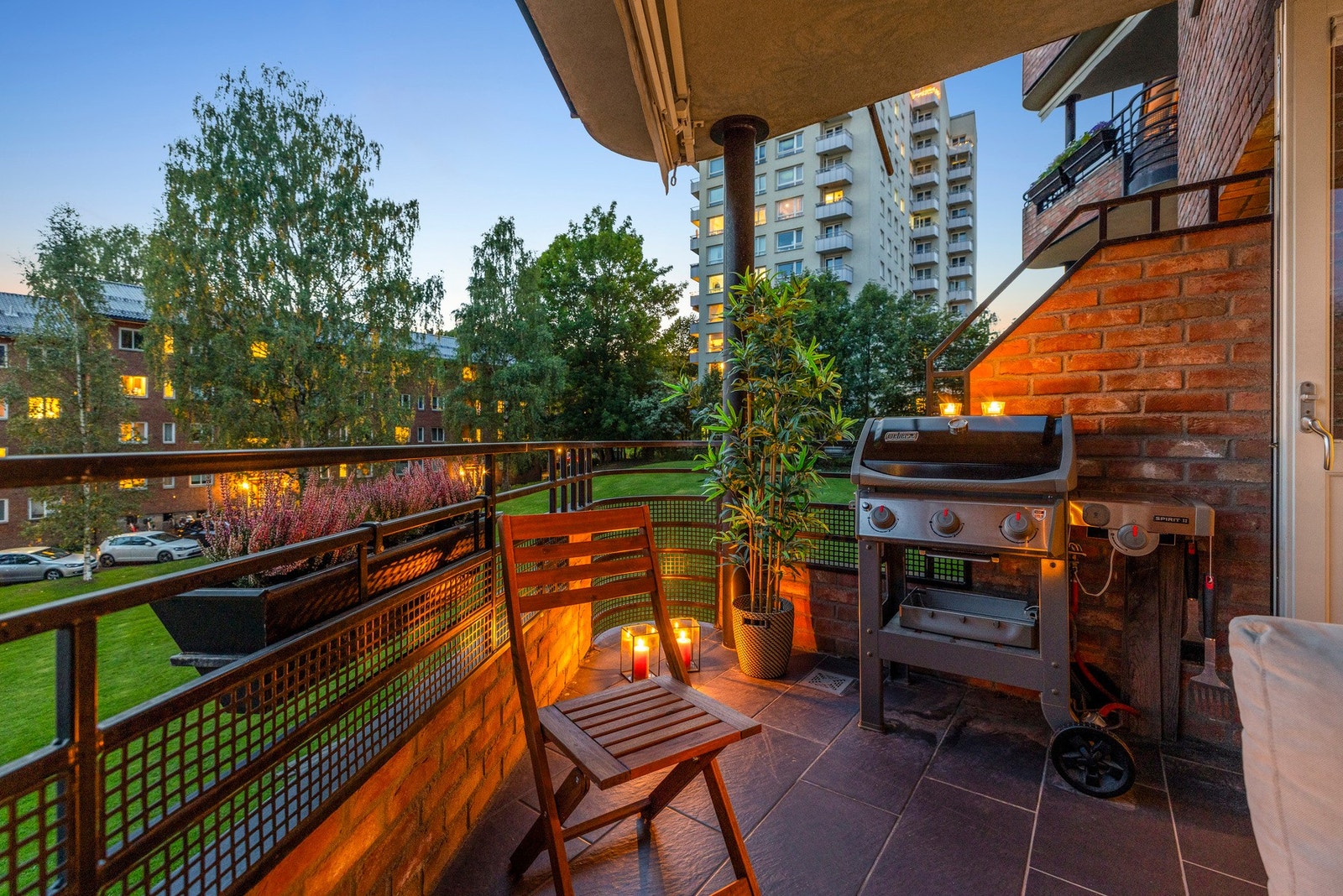 Gass- og elektrisk grill er tillatt Galleribilde