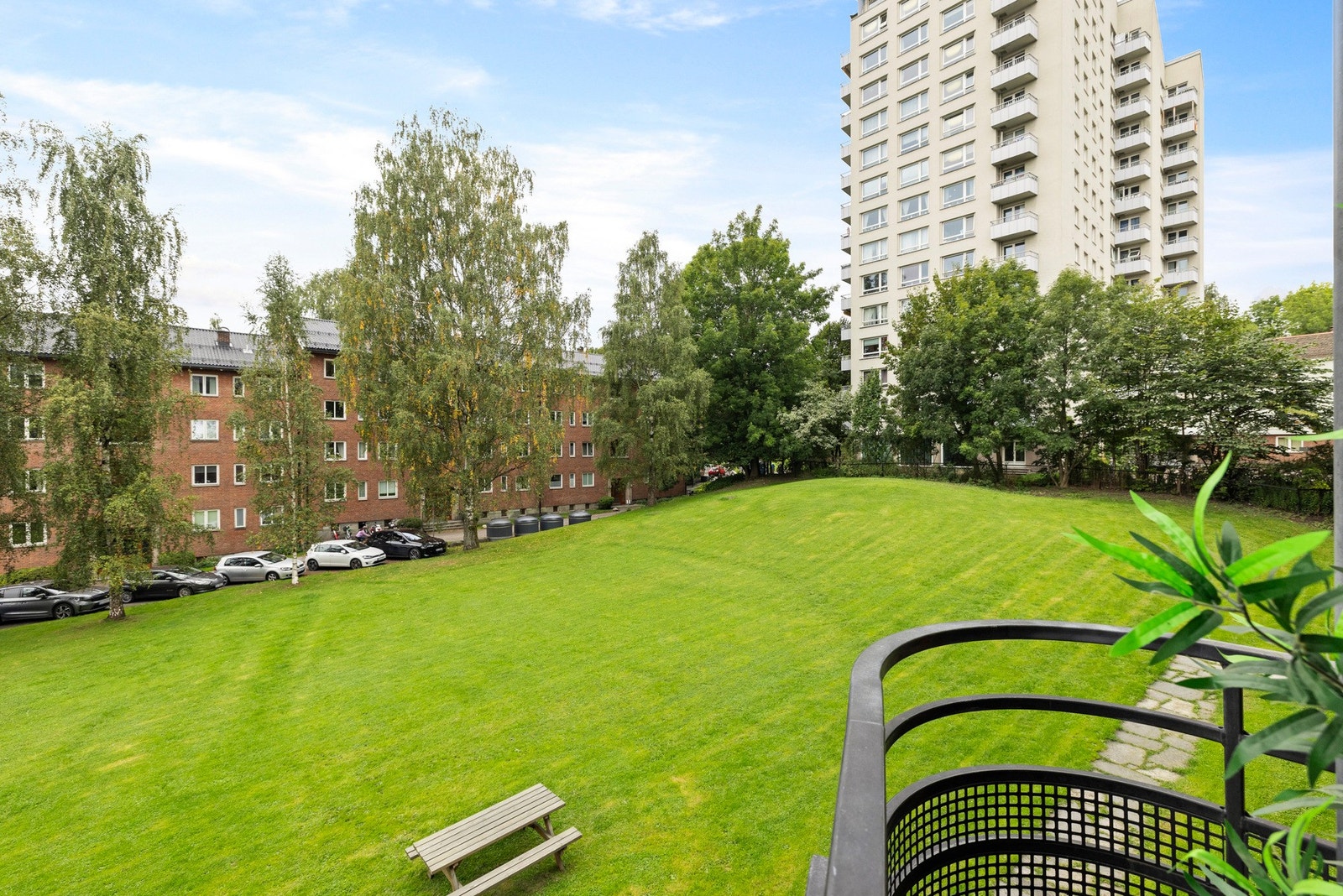 Utsikt fra balkongen Galleribilde