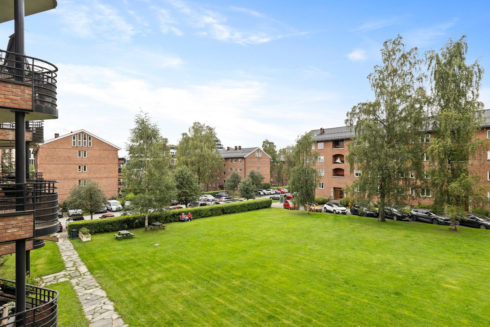 Utsikt fra balkongen Galleribilde