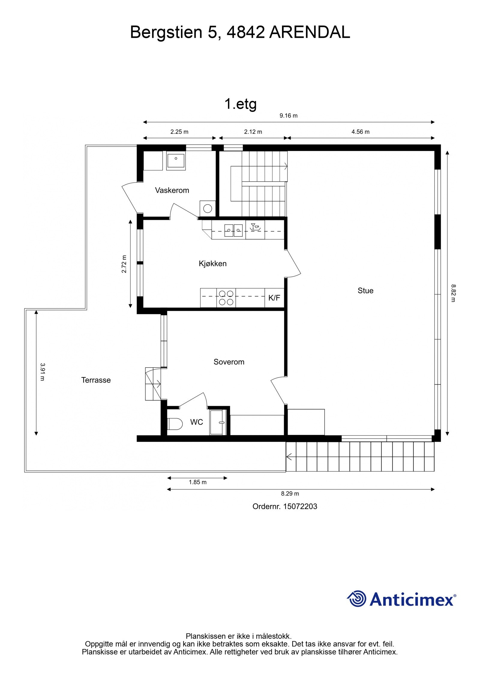 Plantegning - 1.etg Galleribilde