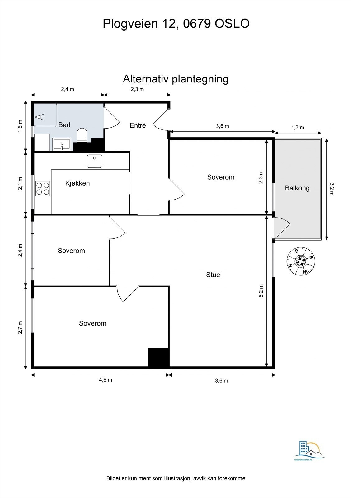 Alternativ plantegning. Galleribilde