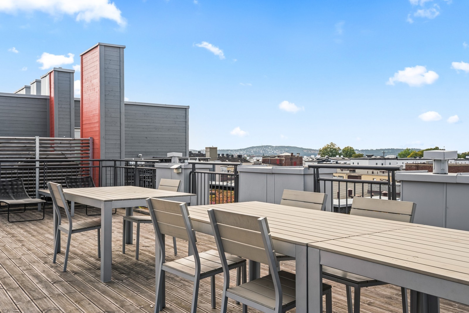 Meget gode solforhold på takterrassene. Galleribilde