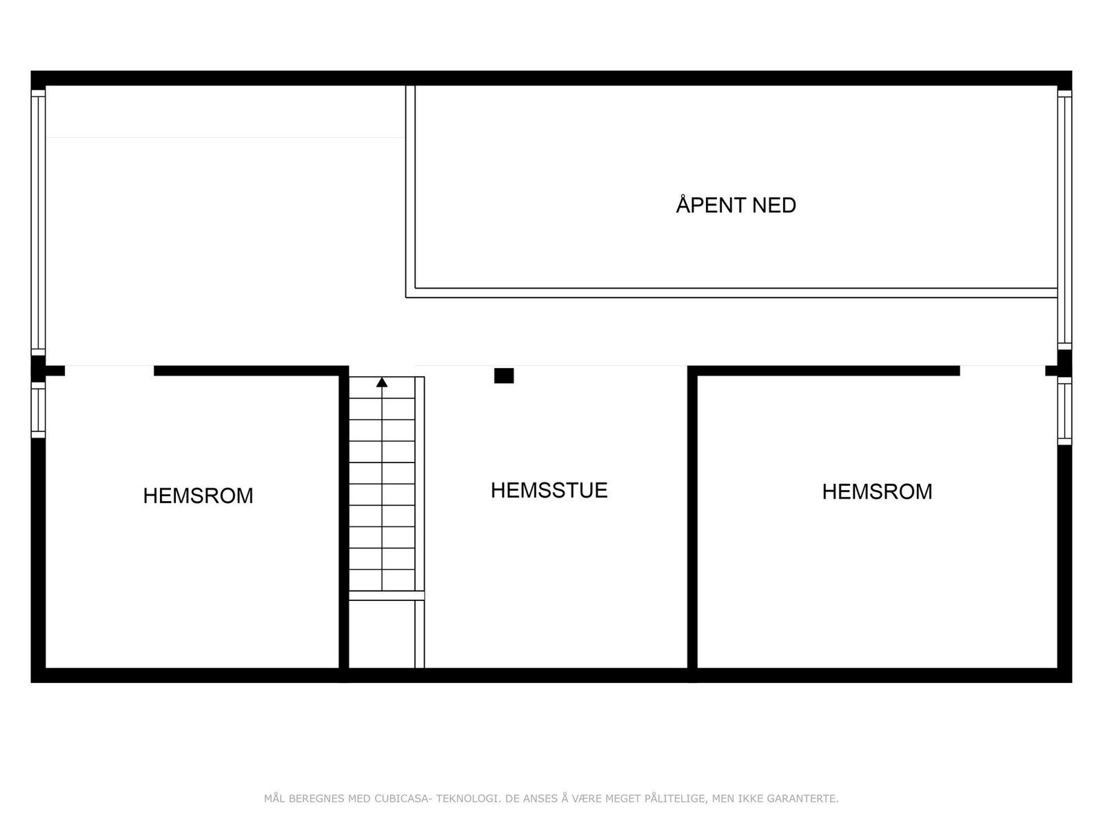 Plantegning hems etasje Galleribilde